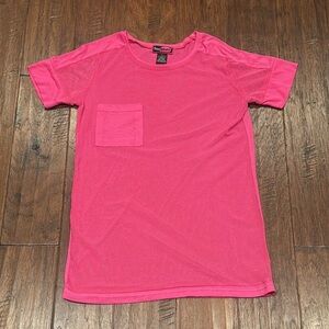 Vibrant Pink See Through T-Shirt